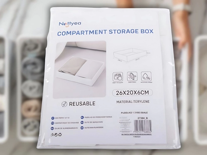 Witte universele organizer voor kledinglade