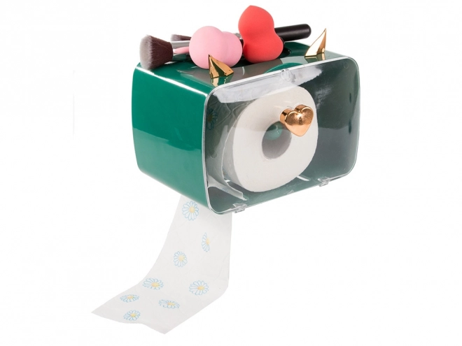 Organizer voor toiletpapier met telefoonhouder