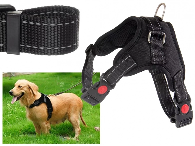 Stevig, niet-drukkend harnas voor honden, maat L
