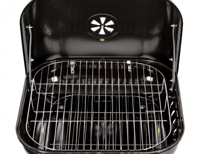 Tuinbarbecue met uitklapbare deksel + wielen