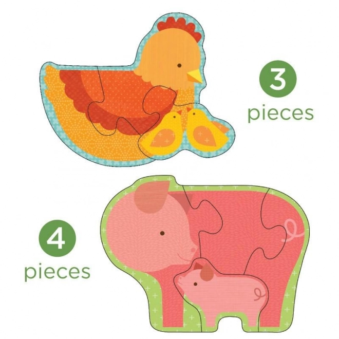 Petit Collage Eerste boerderijdieren puzzel