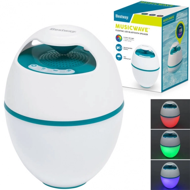 Draagbare drijvende luidspreker Bestway MusicWave™ met Bluetooth en LED-verlichting