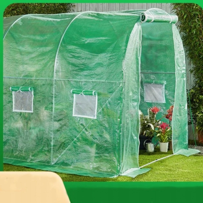 Tuin foliekas tunnel 4x2,5x2m 10m² groen