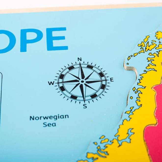 Bigjigs Toys Houten puzzel kaart van Europa 25 stukjes