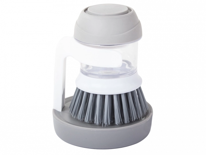 Vloeistofdispenser voor keukensponzen om te schrobben en af te wassen met staander – grijs