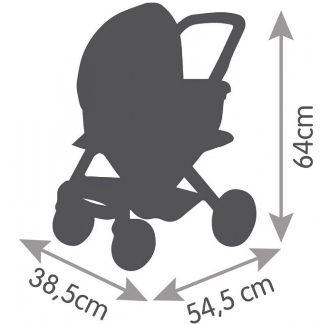 Gecombineerde poppenwagen Maxi Cosi groene-grijze