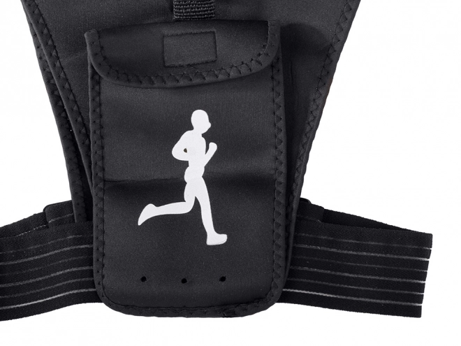 Sportieve hardloopvest met reflecterende elementen en telefoonhouder