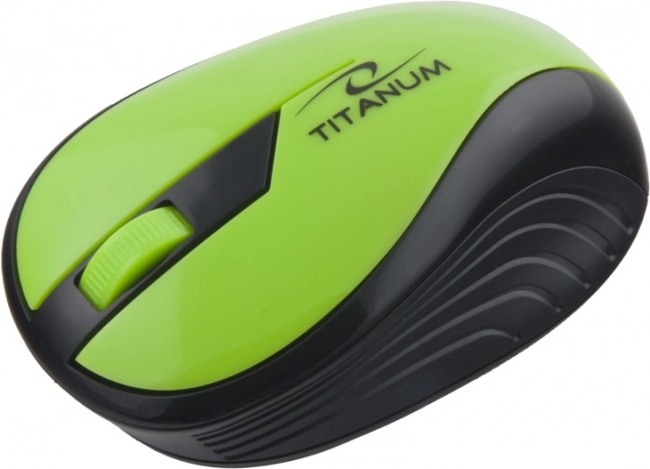 Draadloze optische muis Titanum Groen