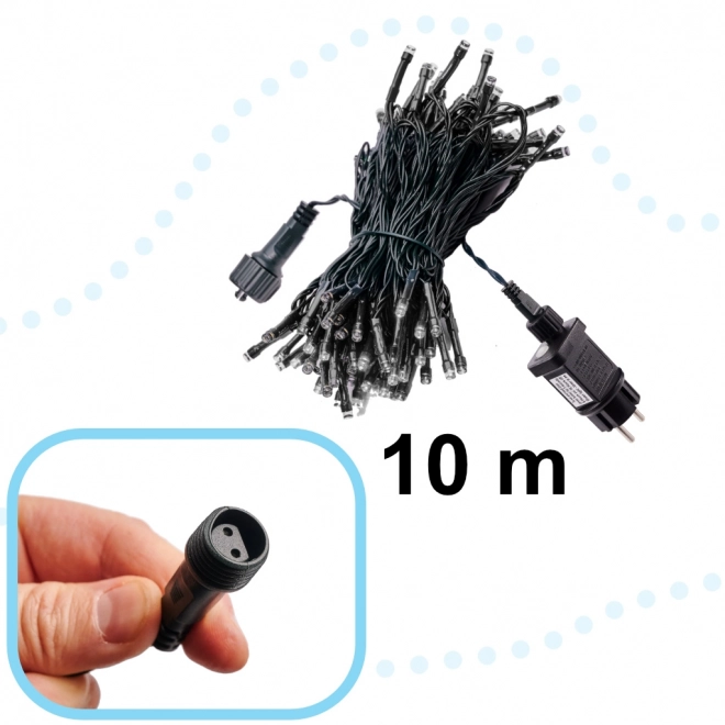LED lichtsnoer 10m 100LED warm wit