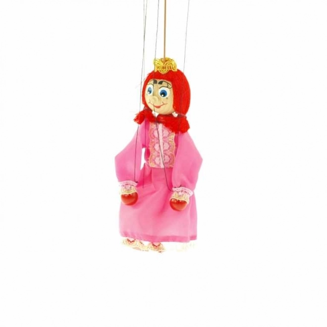 Houten marionet prinses