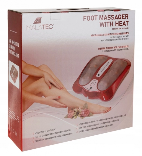 Shiatsu-voetenmassageapparaat met verwarming