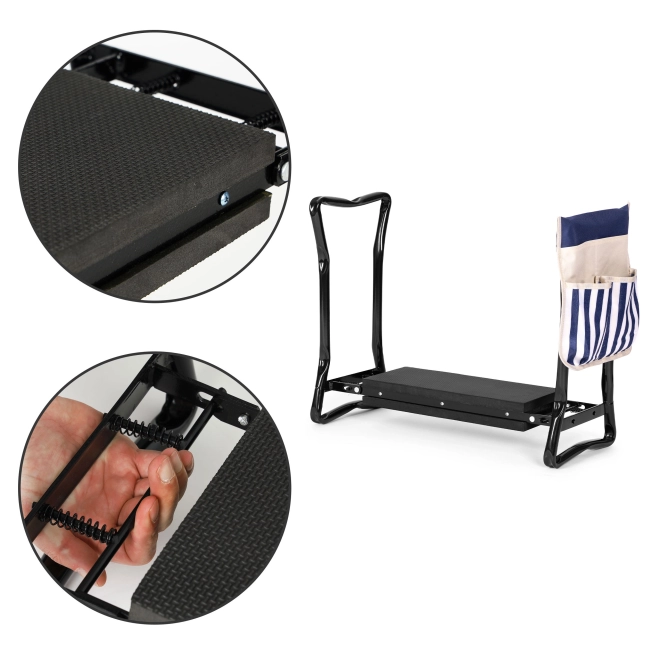 Opvouwbare tuinkruk 2-in-1