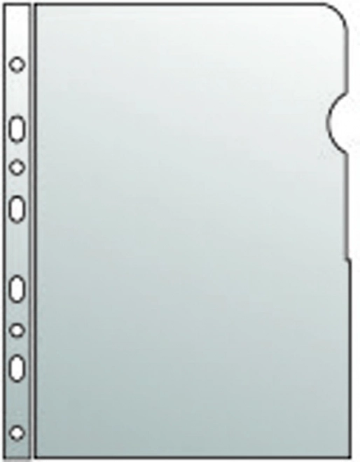 Transparante hoes A4 - "L/U PP euro-ophanging, glans, 140mic.