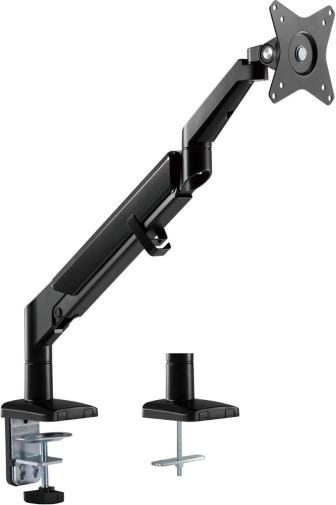 Ergonomische monitorarm met gasveer zwart