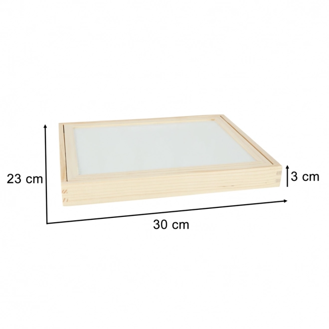 Houten magnetisch bord - stad