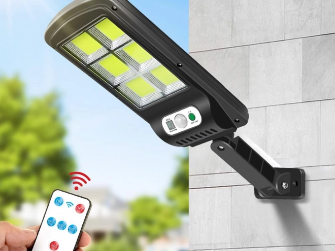 Zonnelamp met bewegingssensor en variabele verlichting