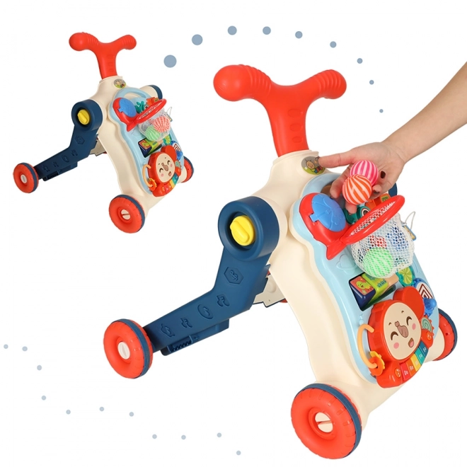Multifunctionele kinderloopstoel en interactieve tafel 5-in-1