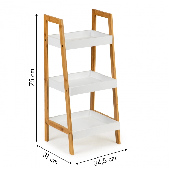 Boekenkast met 3 planken bamboe frame ModernHome