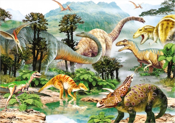 Kleurrijke wereld van dinosaurussen
