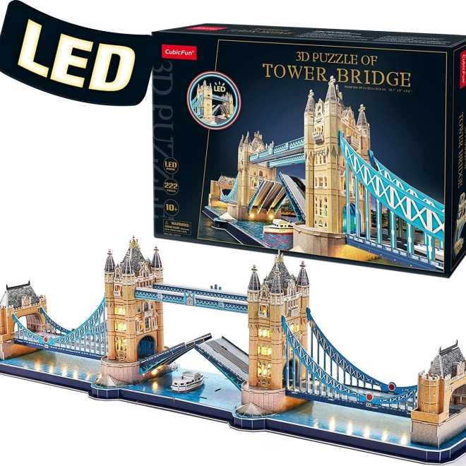 Lichtgevend 3D-puzzel Tower Bridge - 222 stukjes