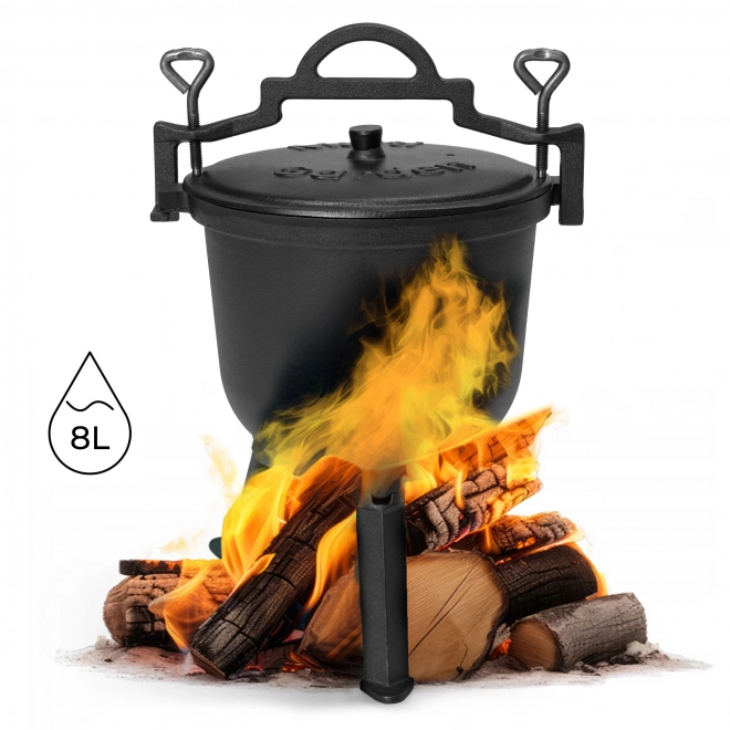 Gietijzeren pot 8L op driepoot MultiGarden