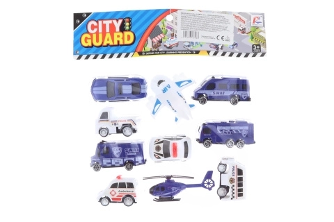 Set van politieauto's