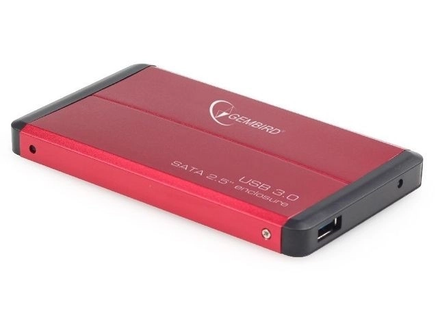 Extern HDD behuizing 2.5'' SATA USB 3.0 rood