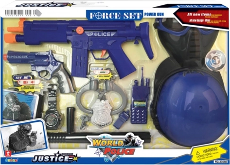 Politieset met helm MAC TOYS