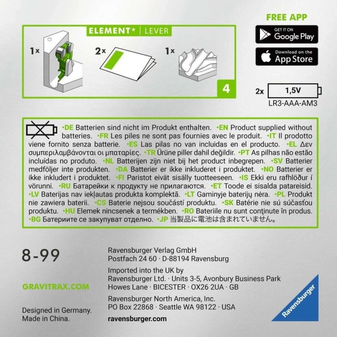 Ravensburger GraviTrax Power elektrische hefboom