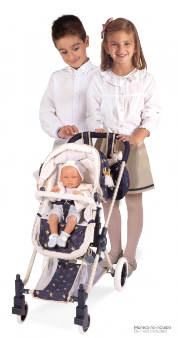 DeCuevas 80732 Poppenwagen 3 in 1 XL met Tas Classic Gold 2020 - 81 cm