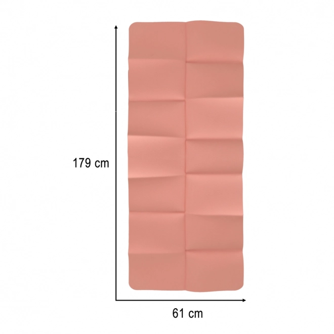 Opvouwbare yogamat 183x61x0,4 cm roze