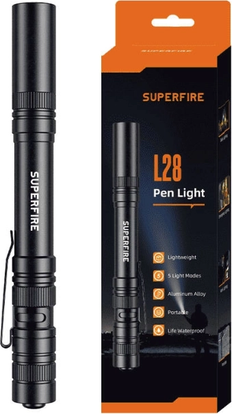 Zaklamp Superfire L28 121 lm, 5 W, reikwijdte 52 m