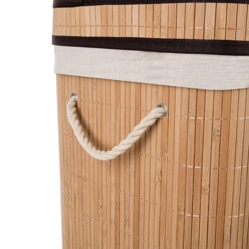 Bamboe wasmand met twee compartimenten 100L