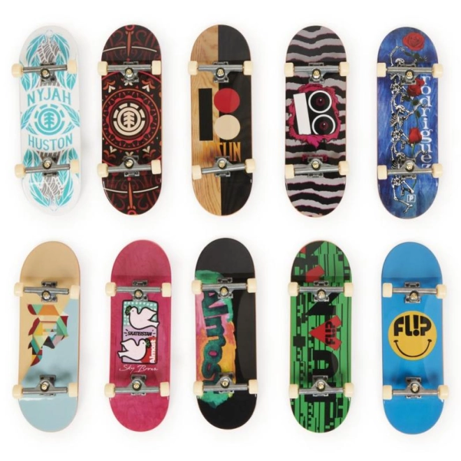 Met een collectie van 10 fingerboards