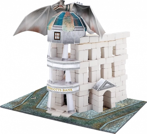 Iconisch model van de Gringotts-bank met draak