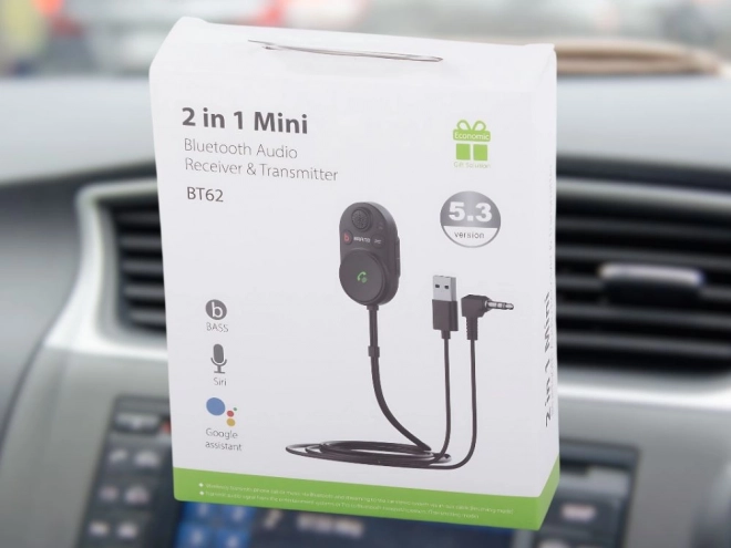 Bluetooth-adapter voor de auto met basboost