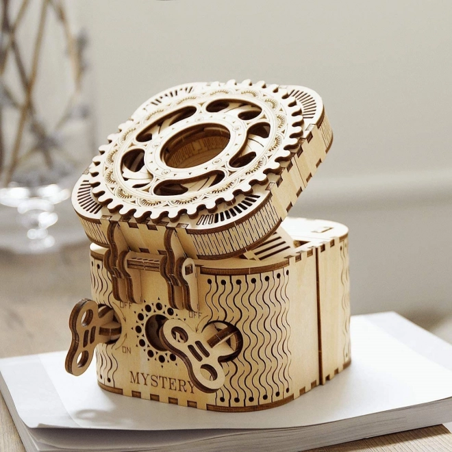 RoboTime 3D houten mechanische puzzel-sieradendoos
