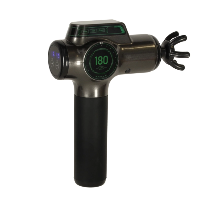 Draagbare massagepistool met LED-display 8-in-1