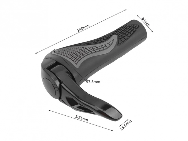 Rubberen fietsgrips met hoorns