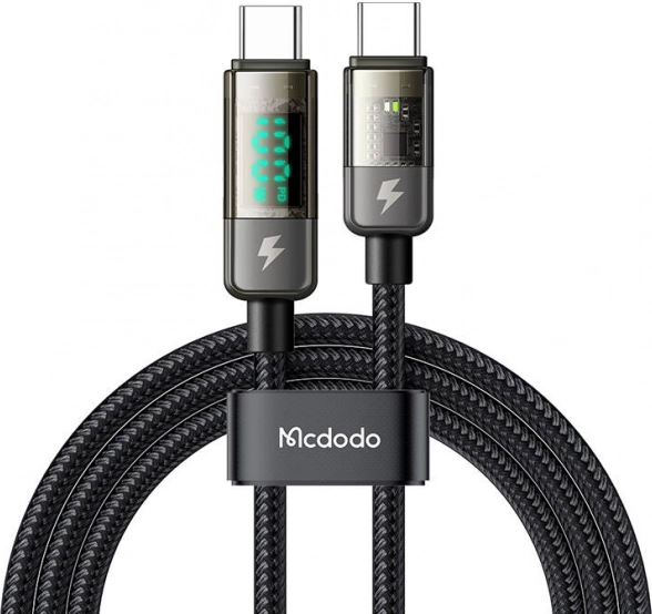 Mcdodo USB‑C‑kabel met automatische uitschakeling, PD 100 W, 1,8 m
