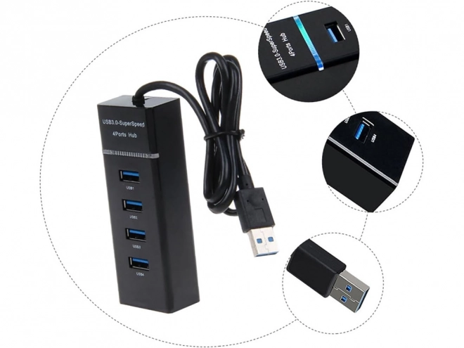 Usb hub 4 poorten