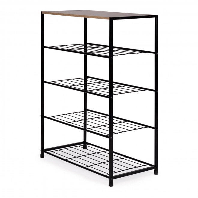 Elegant schoenenrek van massief hout LOFT