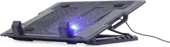 Koelmat voor laptops tot 17″ met ventilator en led-achtergrondverlichting