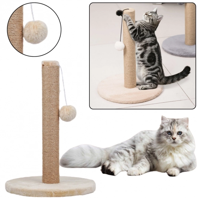 Kattenkrabpaal Toren lichtbruin 40 x 30 cm