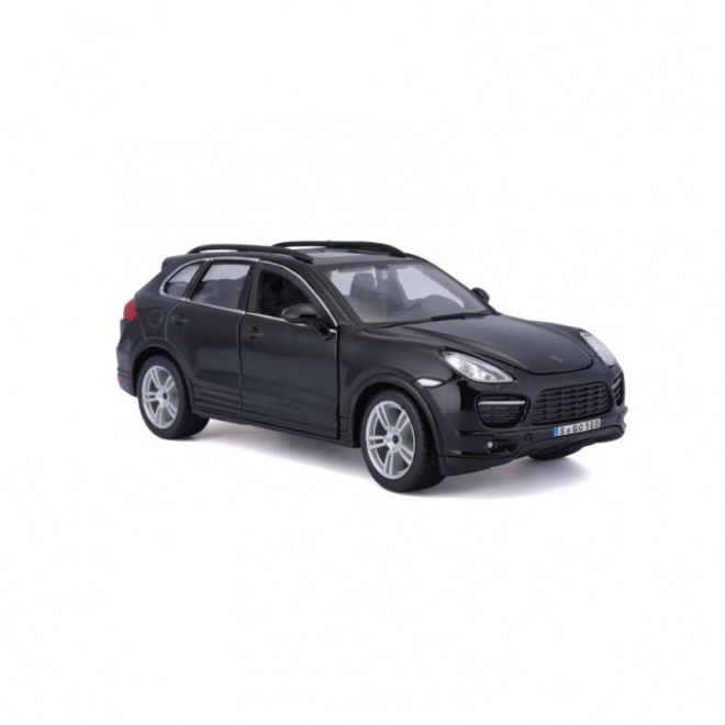Metalen model Porsche Cayenne Turbo zwart 1/24