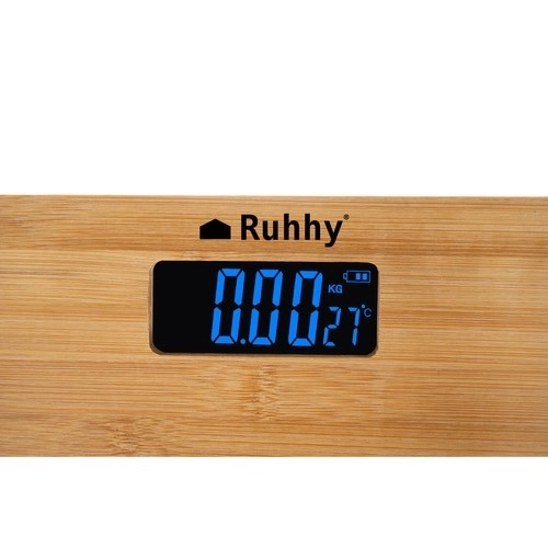 Houten badkamerweegschaal LCD Ruhhy 22522