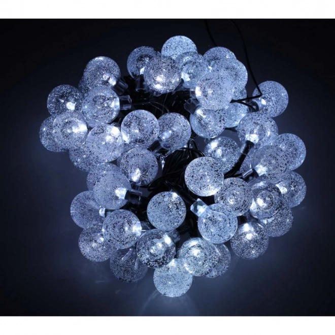 Zonnige tuinverlichting bollen 7m 50LED koud wit