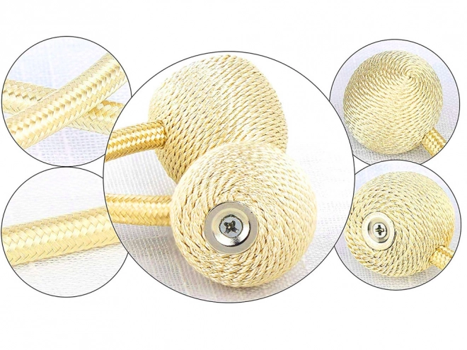 Decoratieve magnetische clips voor gordijnen – Gouden