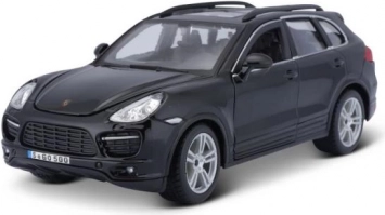 Metalen model Porsche Cayenne Turbo zwart 1/24