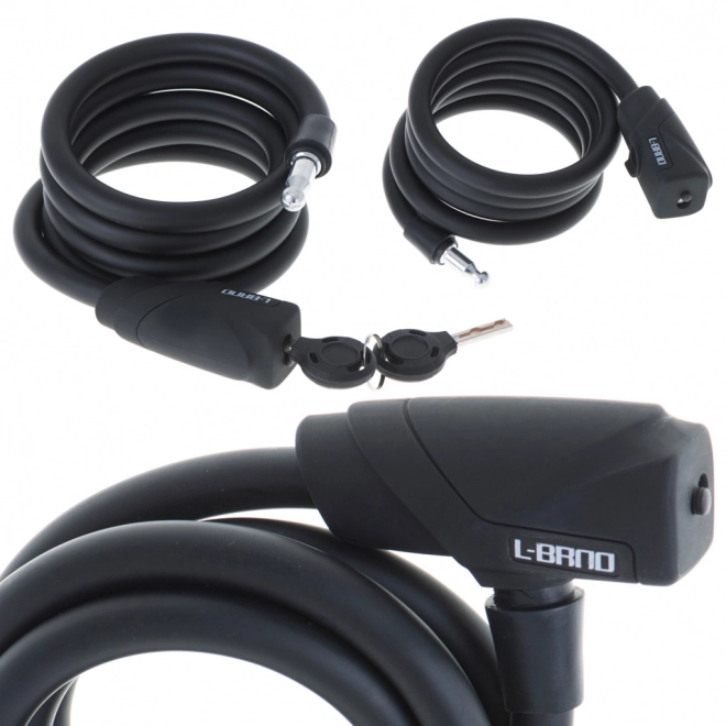 Veiligheidsslot voor fiets met lange spiraal - 150 cm